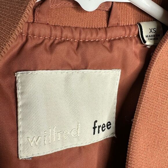 Aritzia Wilfred Free Pink Avion Bomber Jacket womens size XS - Picture 6 of 8